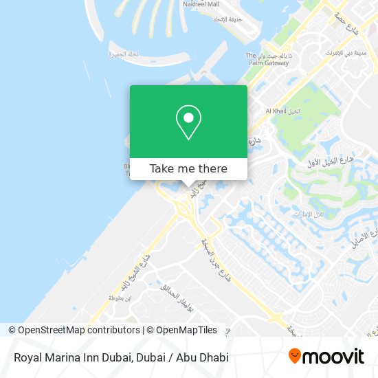 Royal Marina Inn Dubai map