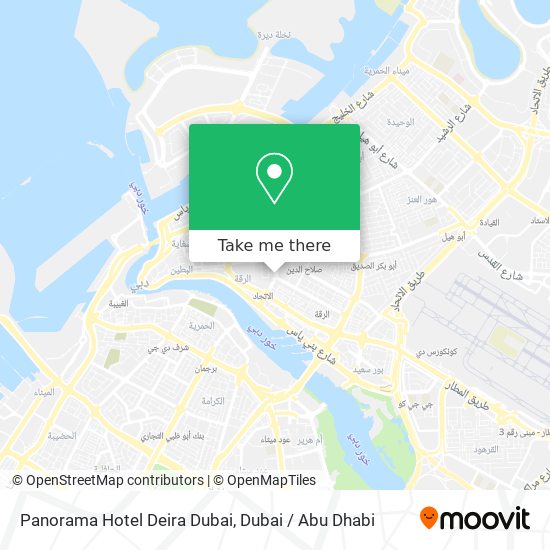 Panorama Hotel Deira Dubai map