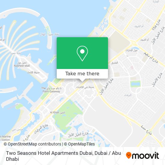 Two Seasons Hotel Apartments Dubai map