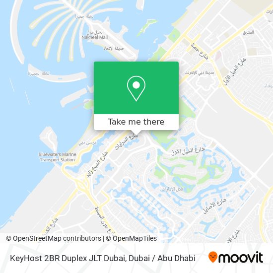 KeyHost 2BR Duplex JLT Dubai map