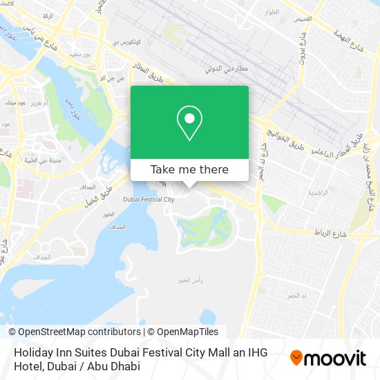 Holiday Inn Suites Dubai Festival City Mall an IHG Hotel map