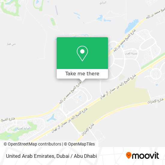 United Arab Emirates map