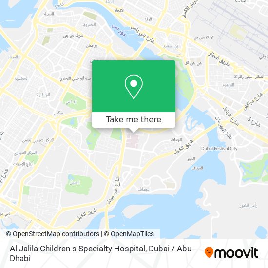 Al Jalila Children s Specialty Hospital map