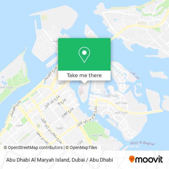 Abu Dhabi Al Maryah Island map