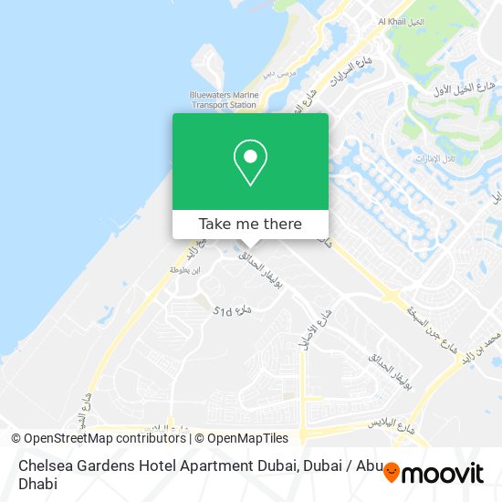 Chelsea Gardens Hotel Apartment Dubai map