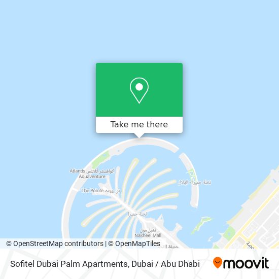 Sofitel Dubai Palm Apartments map