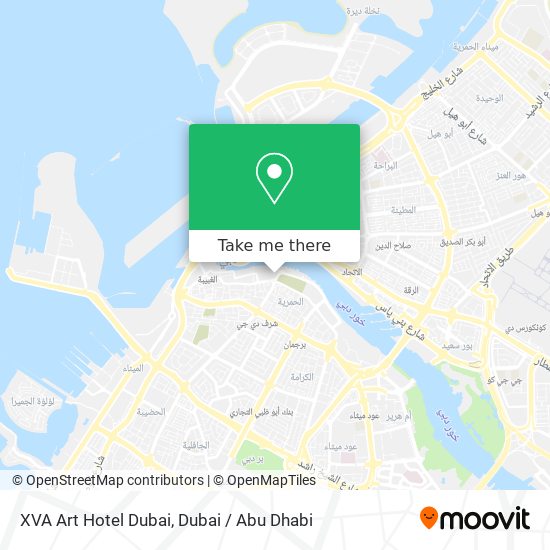 XVA Art Hotel Dubai map