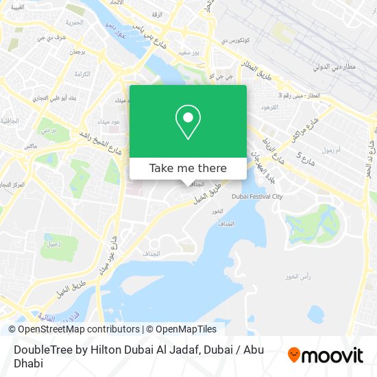 DoubleTree by Hilton Dubai Al Jadaf map