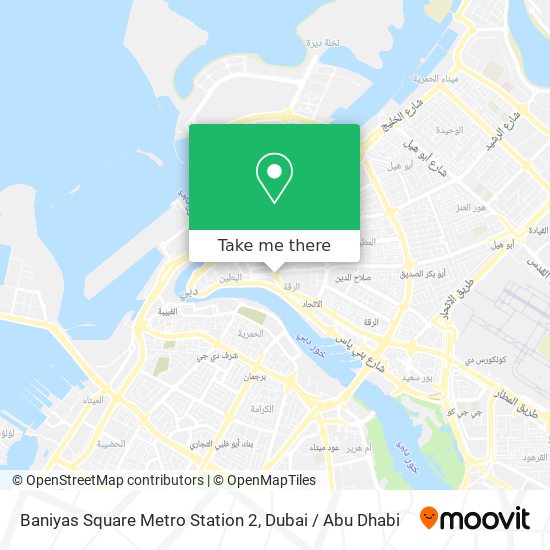 Baniyas Square Metro Station 2 map