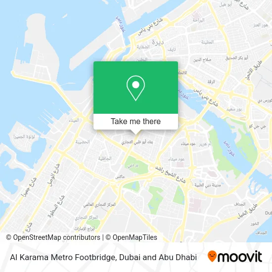 Al Karama Metro Footbridge map