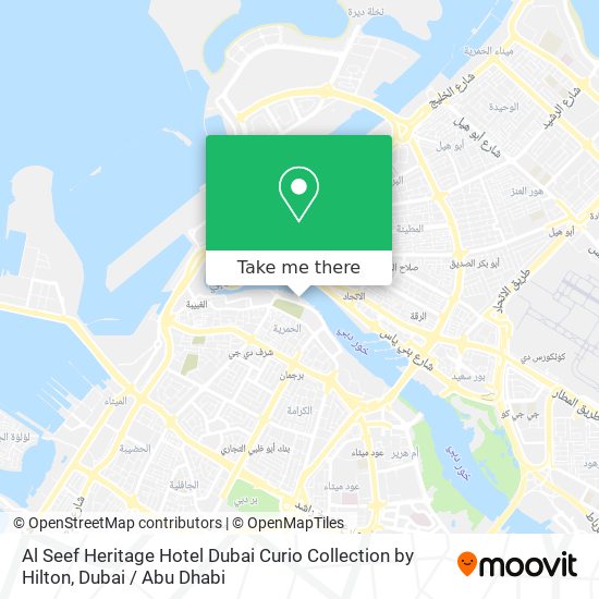 Al Seef Heritage Hotel Dubai Curio Collection by Hilton map