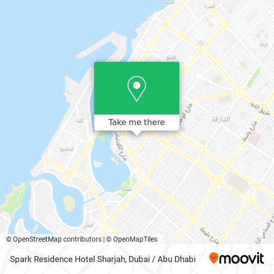 Spark Residence Hotel Sharjah map