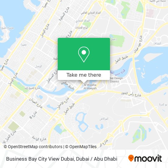 Business Bay City View Dubai map