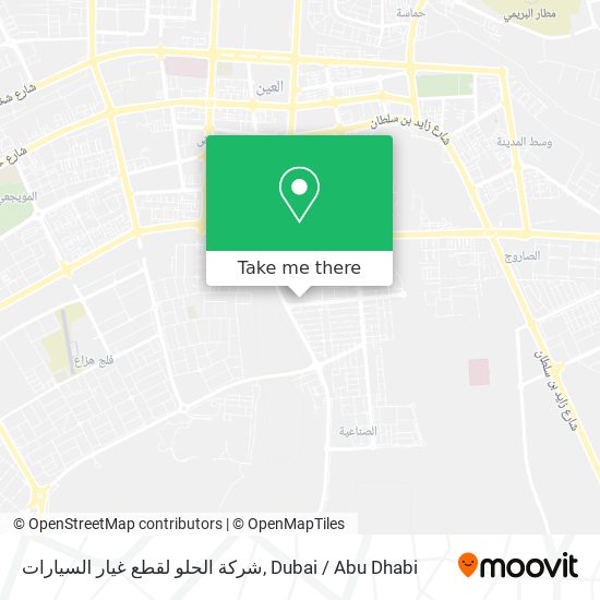 شركة الحلو لقطع غيار السيارات map