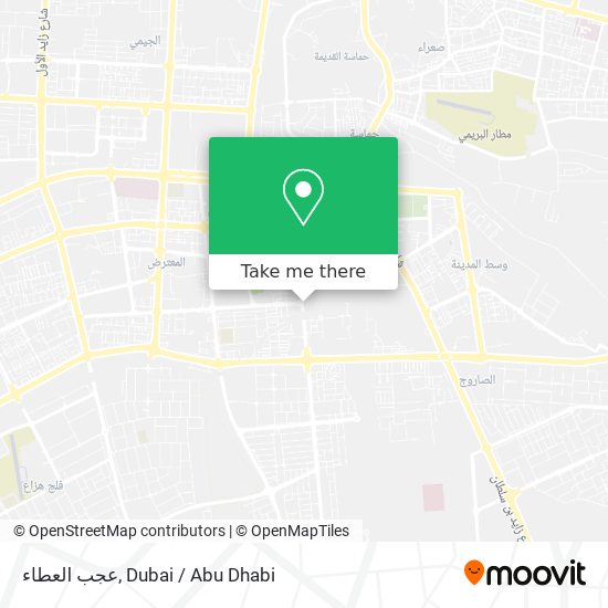 عجب العطاء map