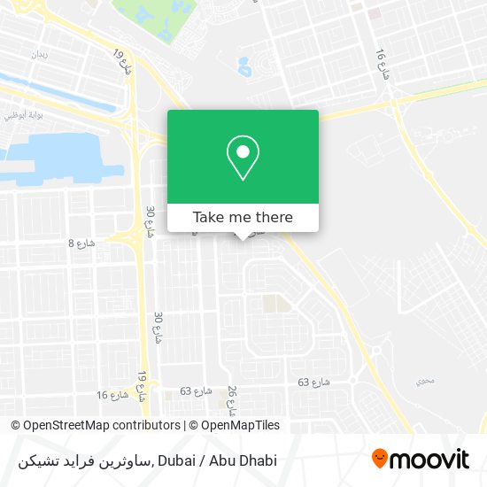 ساوثرين فرايد تشيكن map