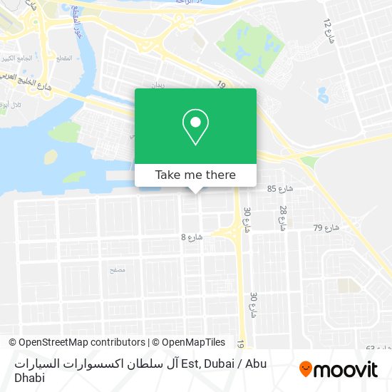 آل سلطان اكسسوارات السيارات Est map