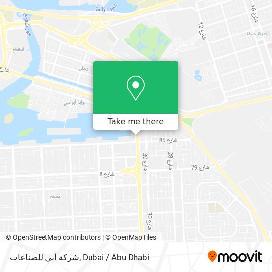 شركة أبي للصناعات map