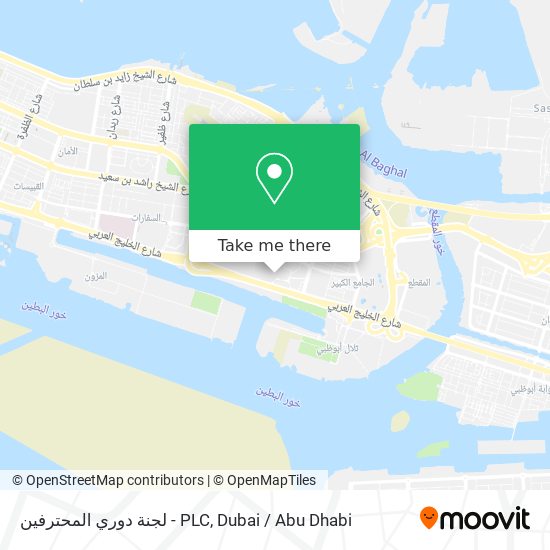 لجنة دوري المحترفين - PLC map