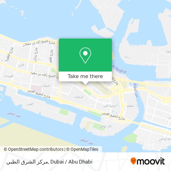 مركز الشرق الطبي map