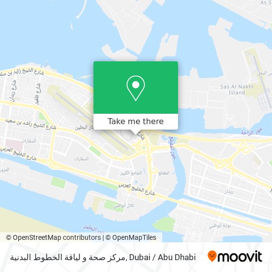 مركز صحة و لياقة الخطوط البدنية map