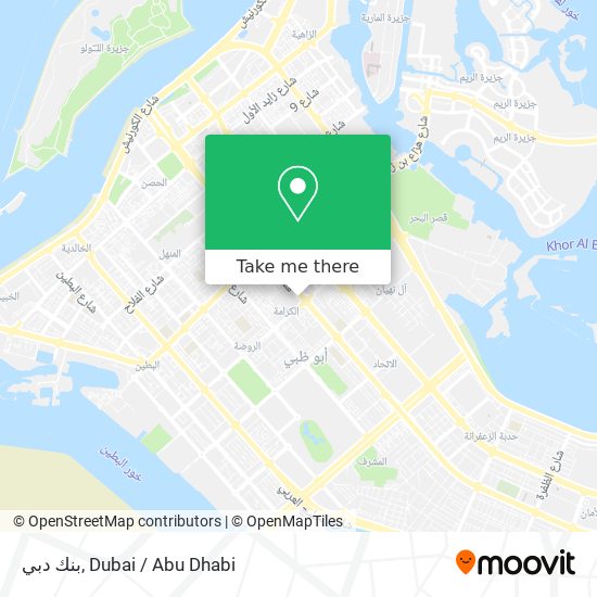 بنك دبي map