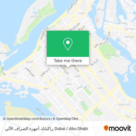 راكبانك أجهزة الصراف الآلي map