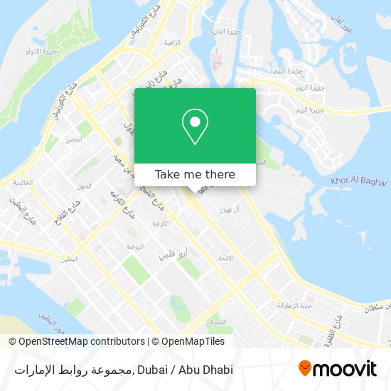 مجموعة روابط الإمارات map