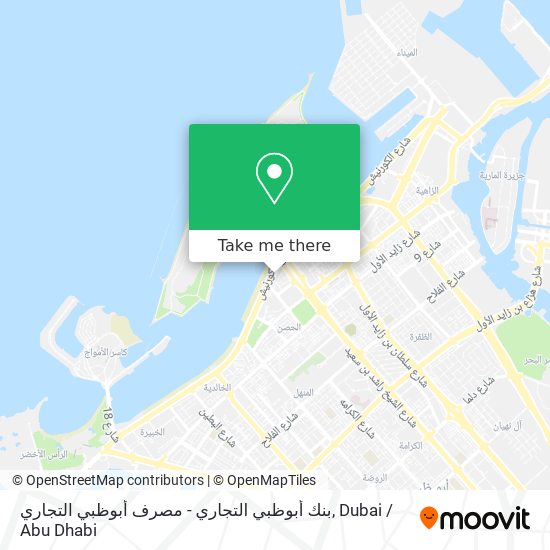 بنك أبوظبي التجاري - مصرف أبوظبي التجاري map