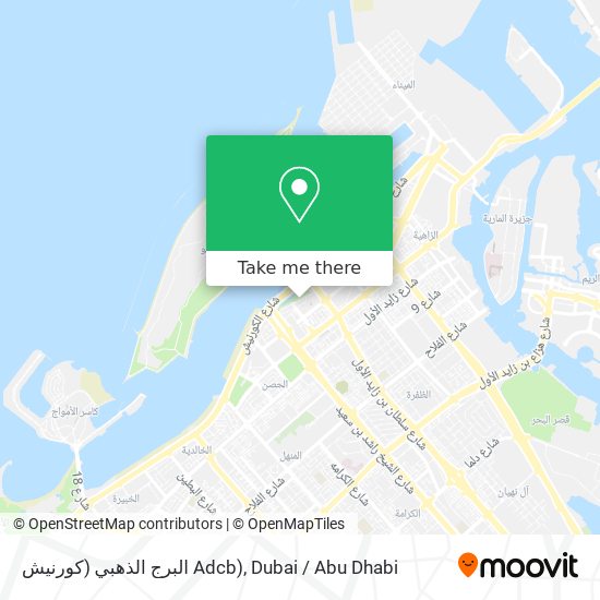 البرج الذهبي (كورنيش Adcb) map