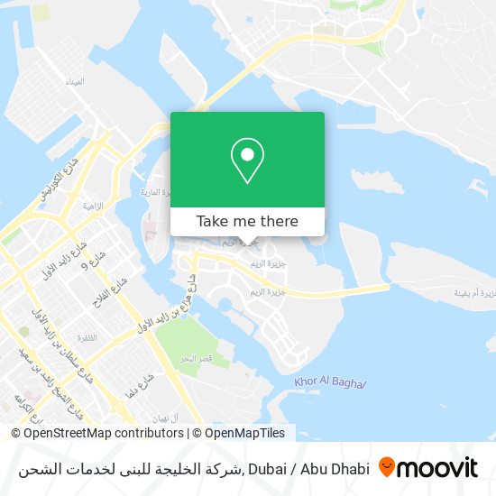 شركة الخليجة للبنى لخدمات الشحن map