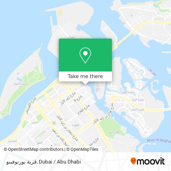 قرية بورتوفينو map