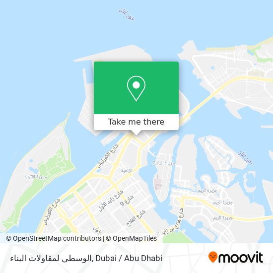 الوسطى لمقاولات البناء map