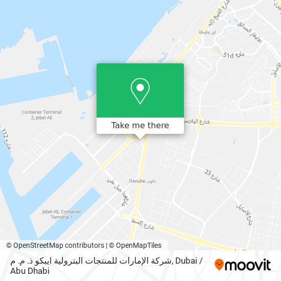 شركة الإمارات للمنتجات البترولية ايبكو ذ. م. م map