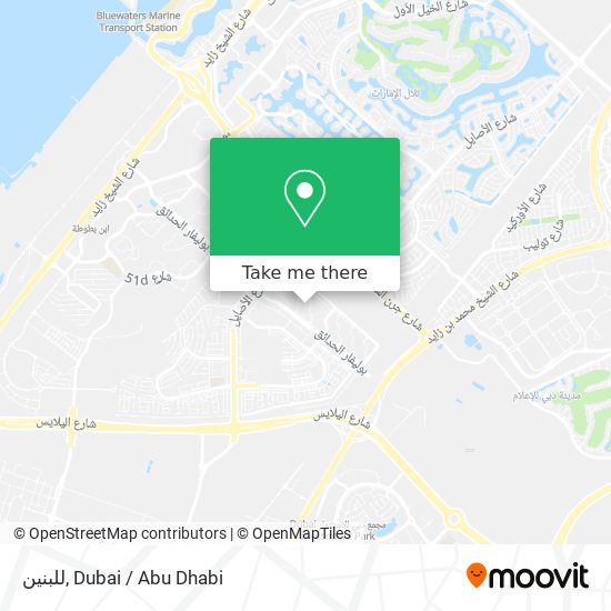 للبنين map