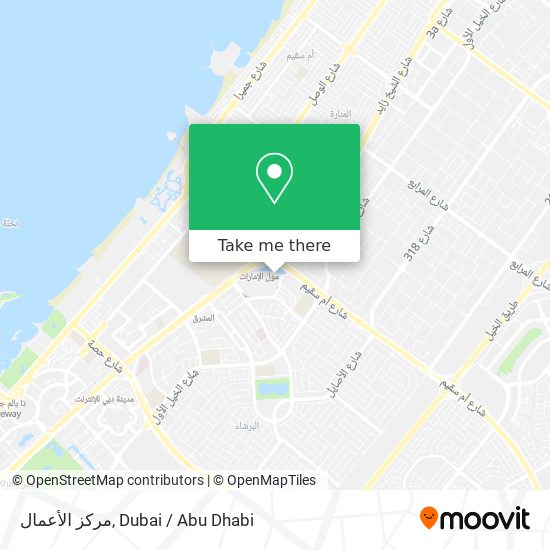 مركز الأعمال map