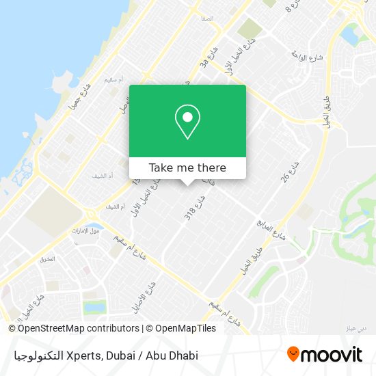 التكنولوجيا Xperts map