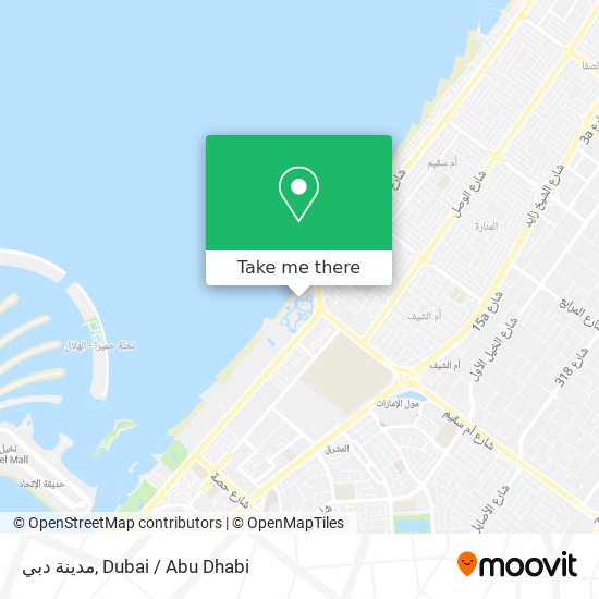 مدينة دبي map