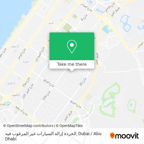 الخردة إزالة السيارات غير المرغوب فيه map