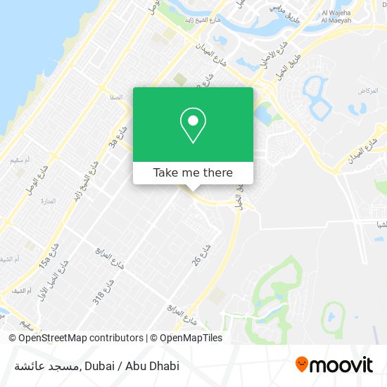 مسجد عائشة map