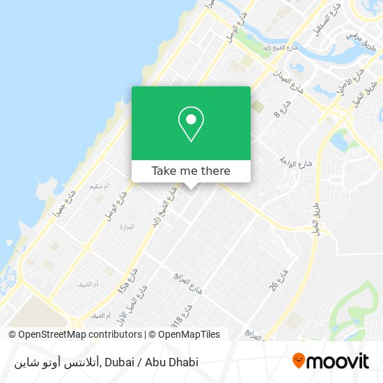 أتلانتس أوتو شاين map