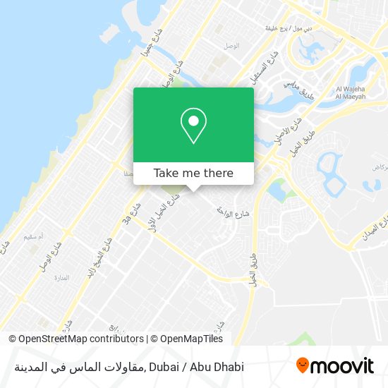 مقاولات الماس في المدينة map