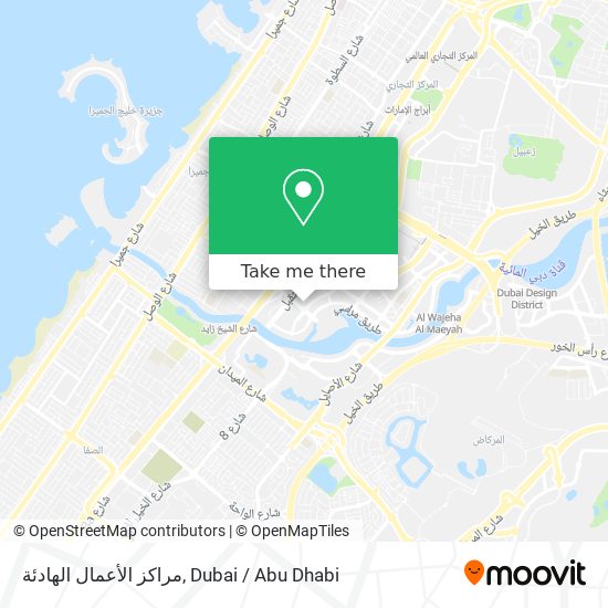 مراكز الأعمال الهادئة map