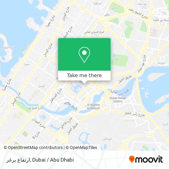 ارتفاع برغر map