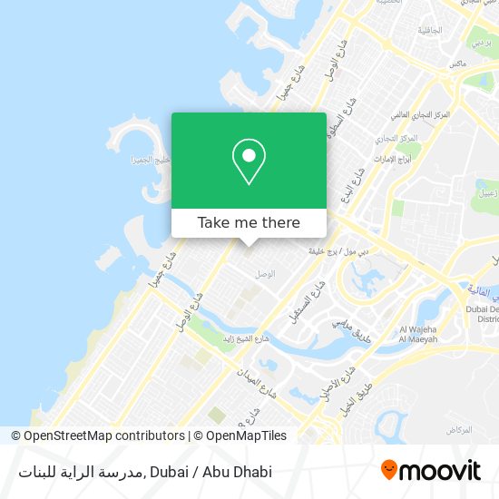 مدرسة الراية للبنات map