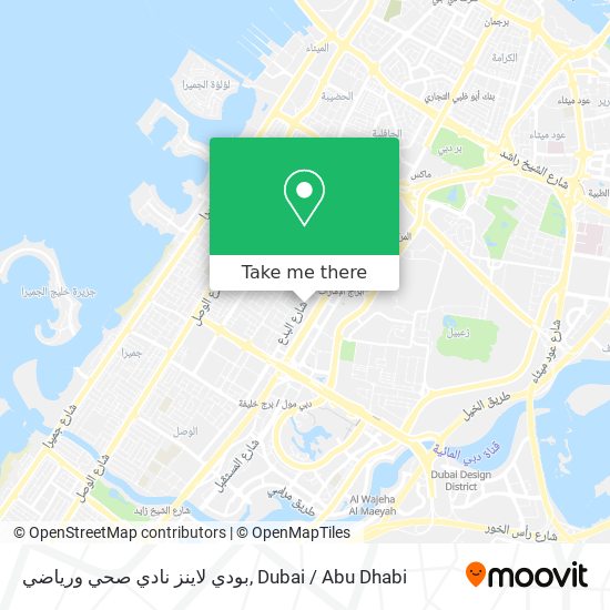 بودي لاينز نادي صحي ورياضي map