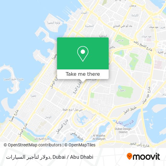 دولار لتأجير السيارات map