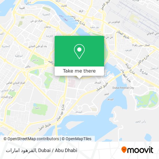 القرهود امارات map