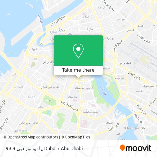 راديو نور دبي 93.9 map