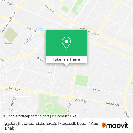 المسجد - الشيخة لطيفة بنت مانا آل مكتوم map